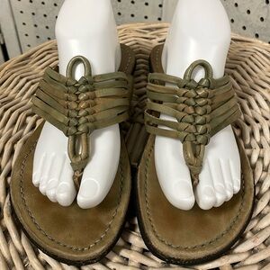 Bed Stu Olive Green Sandals